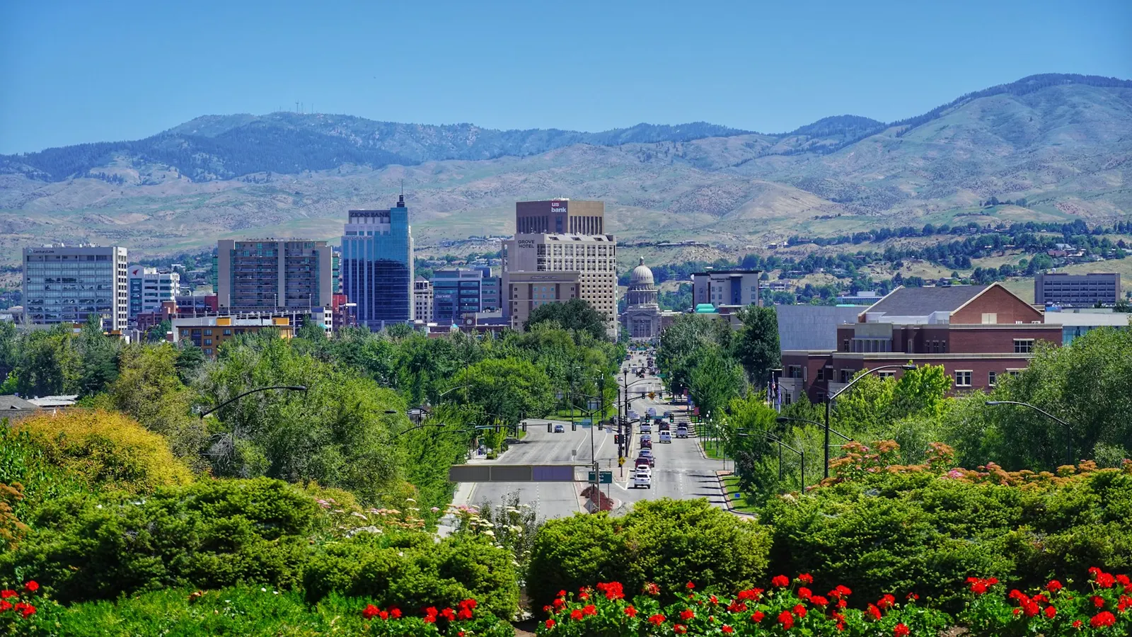 The Boise, Idaho skyline